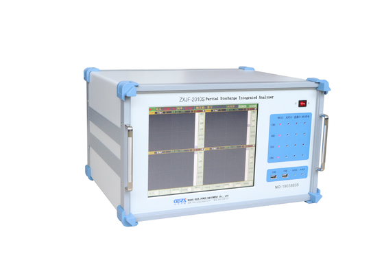 Online continuous monitoring of partial discharge for high-voltage electrical equipment such as large power transformers