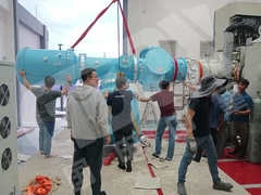 L'essai sur place sans décharge partielle a été terminé avec succès et a passé l'acceptation