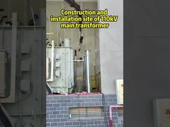 Site de construction et d'installation d'un transformateur principal de 110 kV
