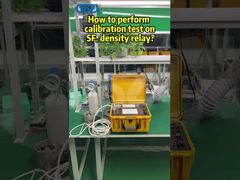 Comment effectuer un test d'étalonnage sur un relais de densité SF6 ?